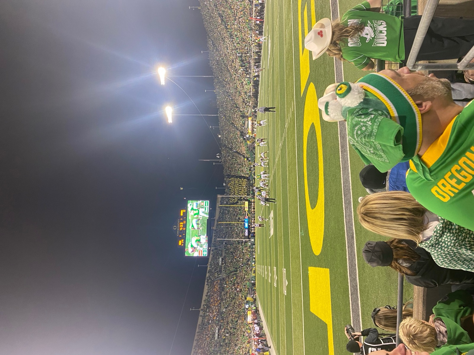 Autzen Stadium on game day