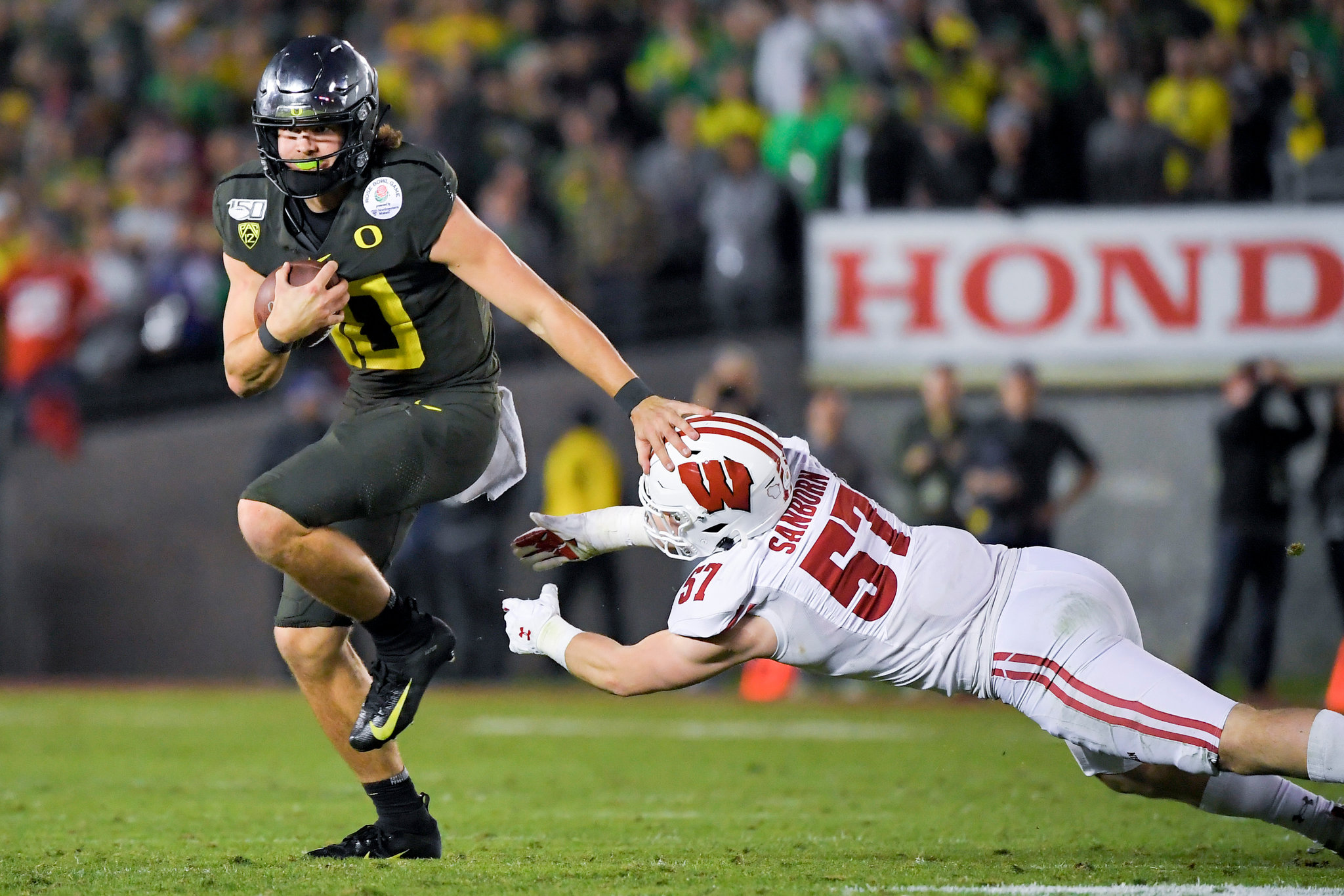 2019 Oregon vs Wisconsin - Oregon 28, Wisconsin 27